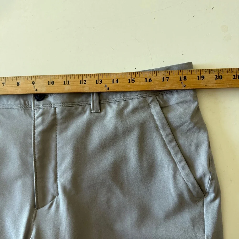 VRST Mens Solid Grey Performance Commuter Jogger Pants Stretch Size 36 x29